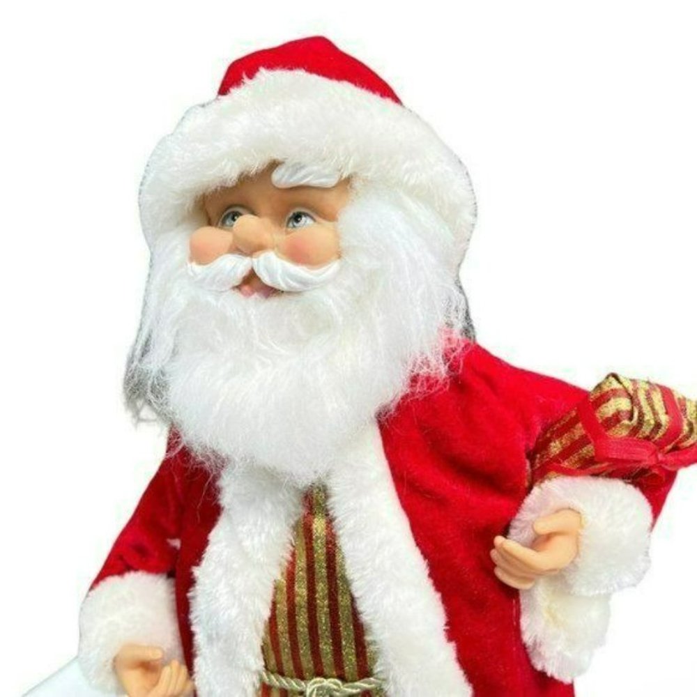 Vintage Classic Santa Claus Doll Christmas Figure Tabletop Holiday Decor 16in - Picture 3 of 8